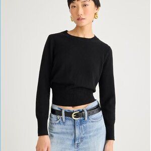 Jcrew Shrunken Cashmere Black Sweater XS